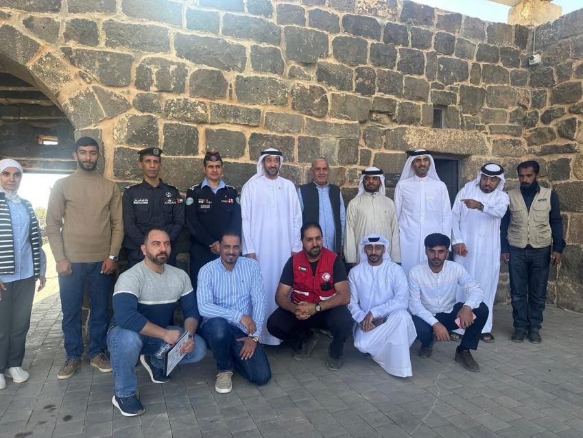 شقيق حاكم الشارقة يزور أم الجمال