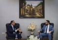 وزير التنمية الإدارية السوري يستقبل السفير القضاة