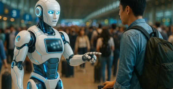 روبوتات بشرية تنظم المعابر الحدودية في الصين