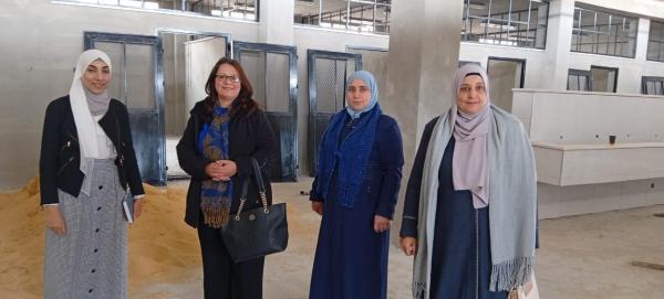 المصري تتابع المراحل النهائية في مشروع تطوير المرافق بمدرسة حوفا