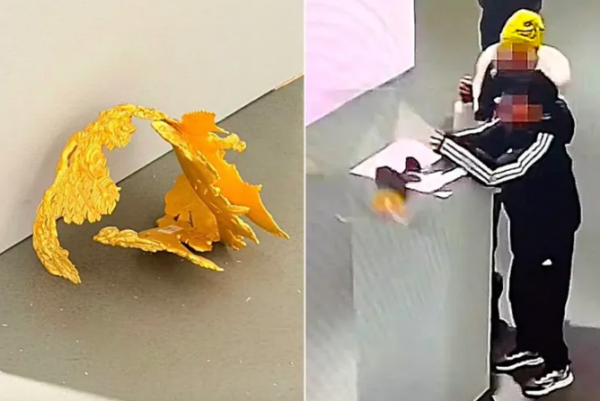 طفل يُتلف تاجا قيمته أكثر من 322 ألف دولار في معرض بالصين
