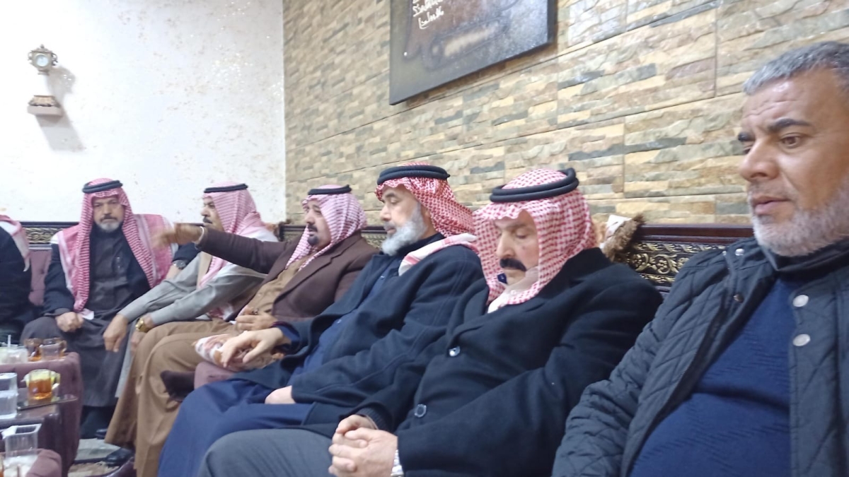 لدعم كتلة سحاب تم التوجه اليوم إلى .  ديوان عشيرة ابو زيد