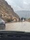 انهيارات صخرية على طريق وادي شعيب