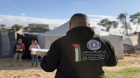 الحملة الاردنية توزع أطباق البيض على آلاف العائلات النازحة في غزة