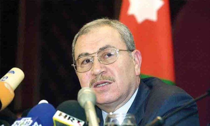 الحجايا يعزي بوفاة  رئيس الوزراء الأسبق المهندس علي أبو الراغب