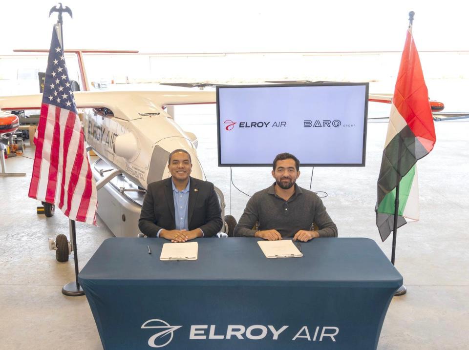 اتفاق دولي اولي بين مجموعة برق الاماراتية  وإلروي إير الامريكية لإطلاق مشروع مشترك لتصنيع طائرات في أبوظبي الاماراتيه بقيمة 200 مليون دولار