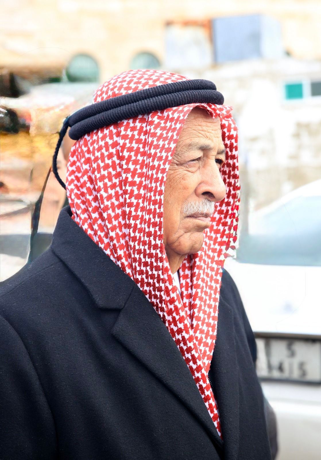 الحجايا  يعزي معالي يوسف العيسوي  بوفاة شقيقه  (أم أنور)