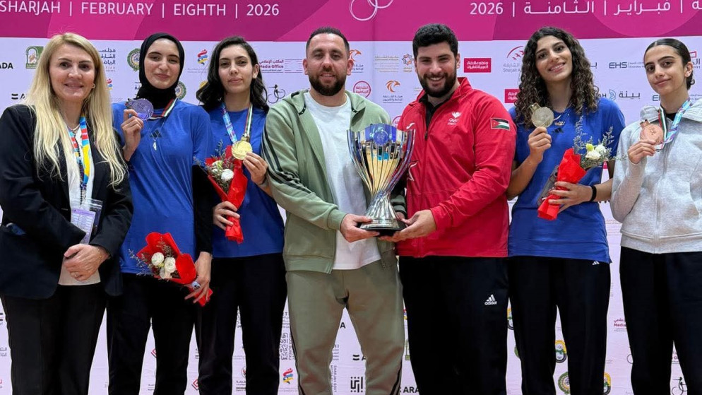 5 ميداليات للأردن في دورة الألعاب للأندية العربية للسيدات