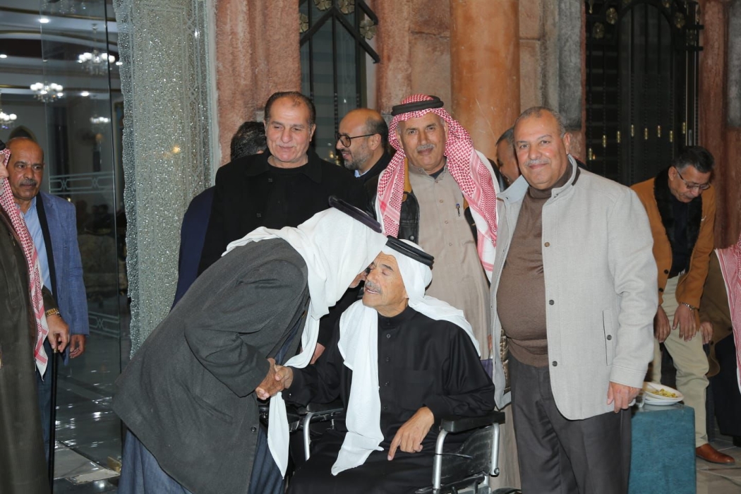 الشيخ هاني الحديد يستقبل المهنئين بأختيار نجله هشام الحديد ممثلاً للقطاع الصناعي في هيئة مستثمري المناطق الحره