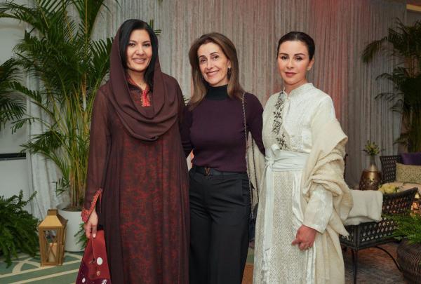 السفيرة قعوار في ضيافة السفيرة السعودية بواشنطن