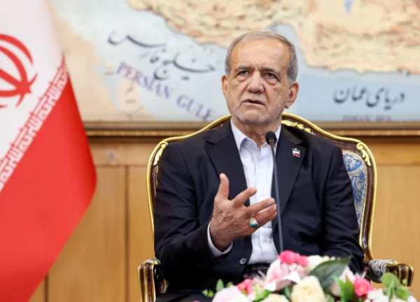 بزشكيان لأردوغان: الصواريخ التي اخترقت أجواء تركيا ليست إيرانية