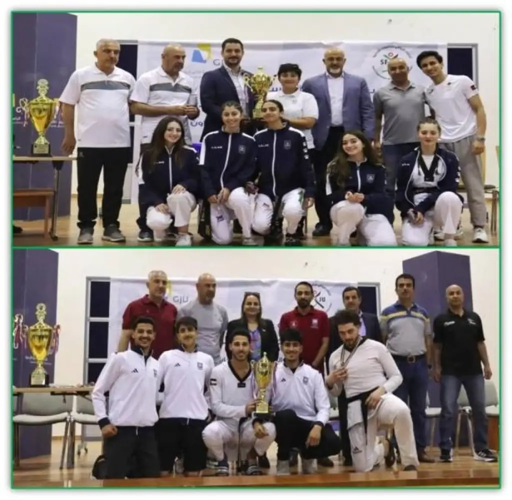 ذهب التايكواندو لطلبة عمان الاهلية في بطولة الجامعات