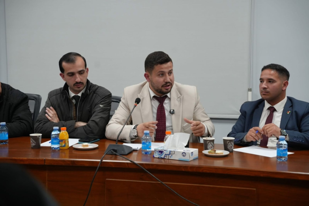 مشاركة مجلس طلبة جامعة جرش في جلسة مؤسسة مسارات الأردنية 🇯🇴