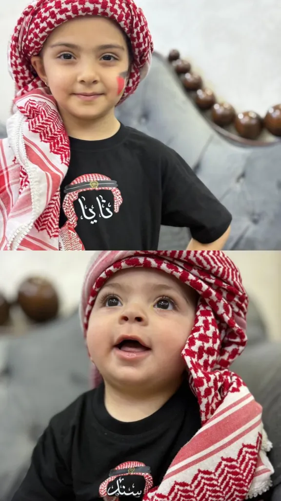 نايا وسند جمال أبو علي يحتفلان بعيد الاستقلال في مشهد وطني مفعم بالفرح والانتماء