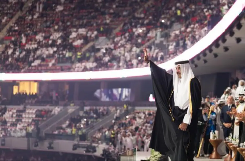 أمير قطر يهنئ منتخب فلسطين بفوزه في المباراة الافتتاحية