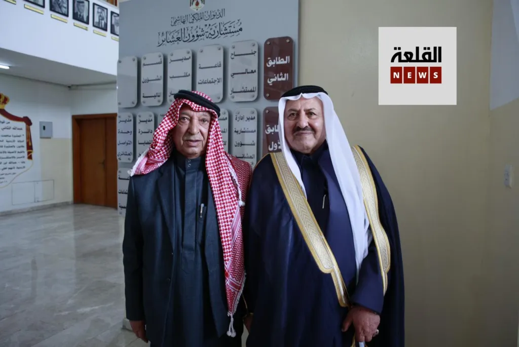 المختار المحادين  يشكر  مستشار  جلالة الملك لشؤون العشائر  البلوي