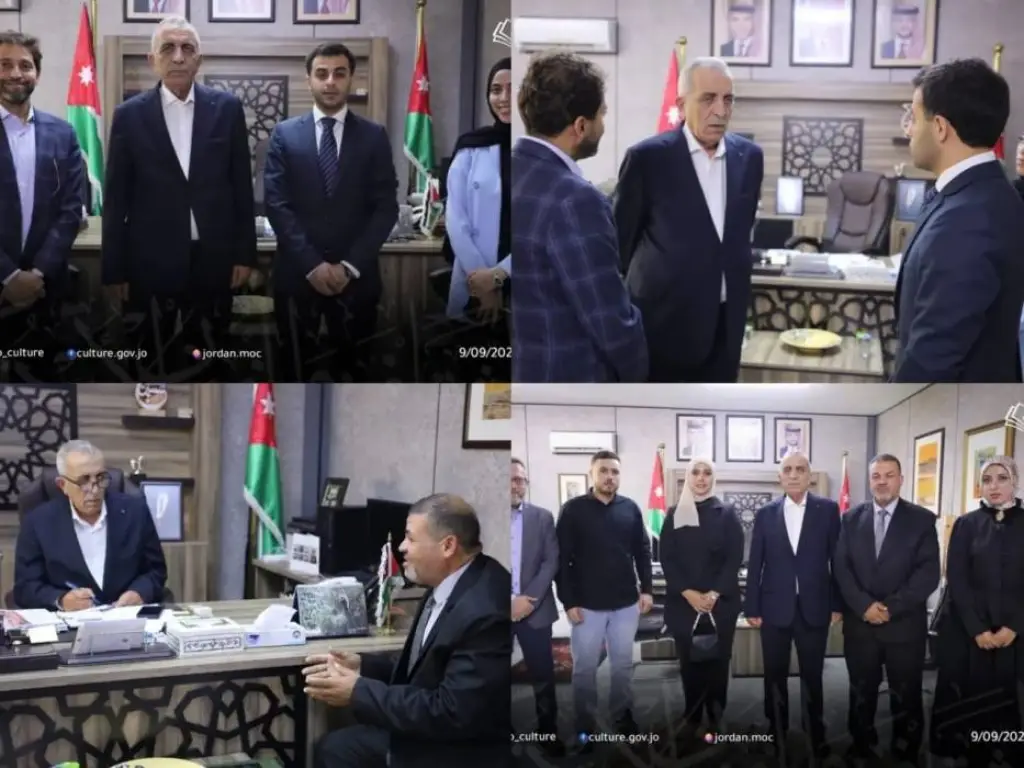 الرواشدة يلتقي رئيس نادي السلط الثقافي ومدير عام مؤسسة حرير للتنمية