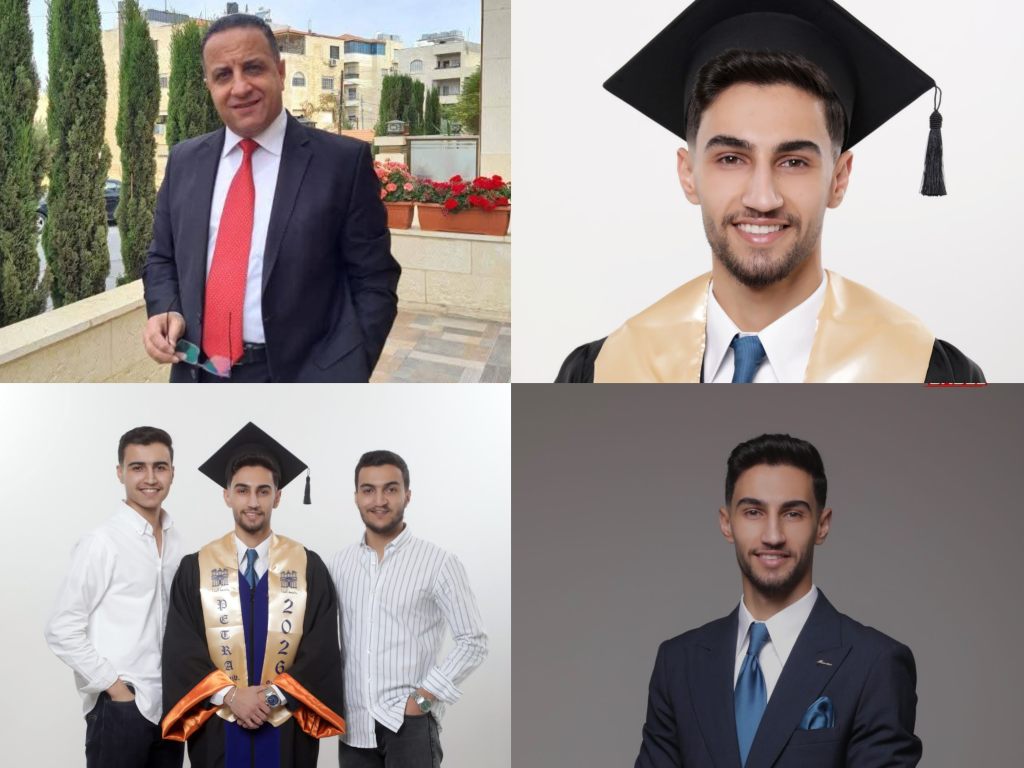 حسام عبد الحميد السحيمات يقطف ثمرة الجد والاجتهاد بتخرجه من كلية حقوق جامعة البترا