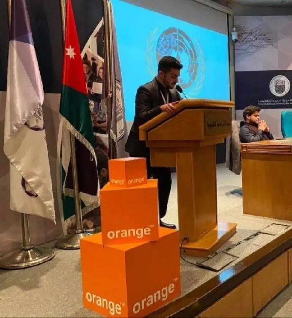 Orangeالأردن ترعى نموذج الأمم المتحدة التاسع في سمية للتكنولوجيا