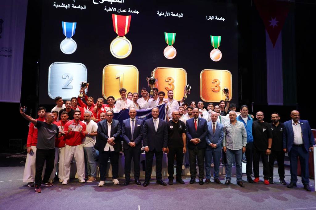 عمان الاهلية بطلة الجامعات الأردنية في الكراتيه للطلاب - صور