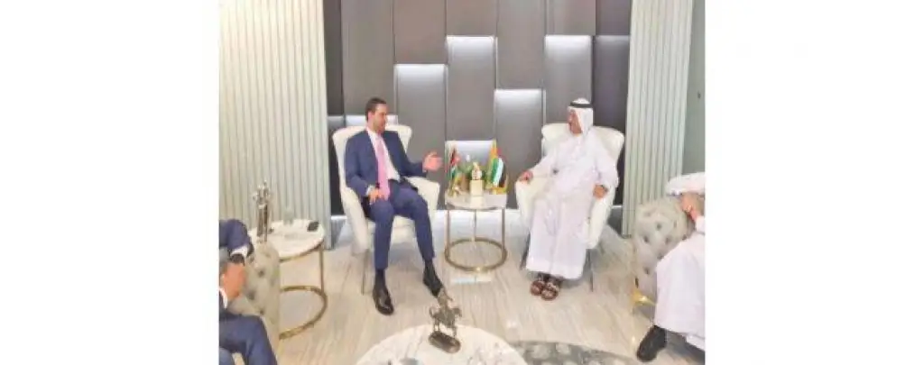 الحموري يبحث مع وزير الاقتصاد الإماراتي تعزيز التعاون الاقتصادي