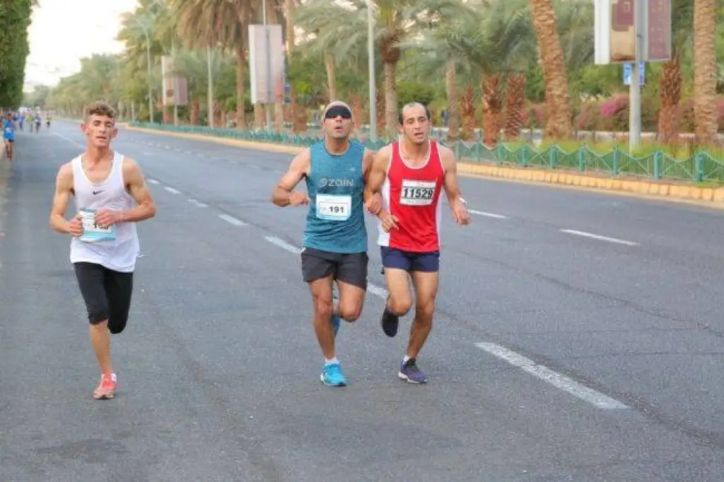 أيلة نصف ماراثون البحر الأحمر 2019 بيوبيله البرونزي يكسر الرقم القياسي لسباق 21 كم بزمن قدره ساعة و6 دقائق و12 ثانية