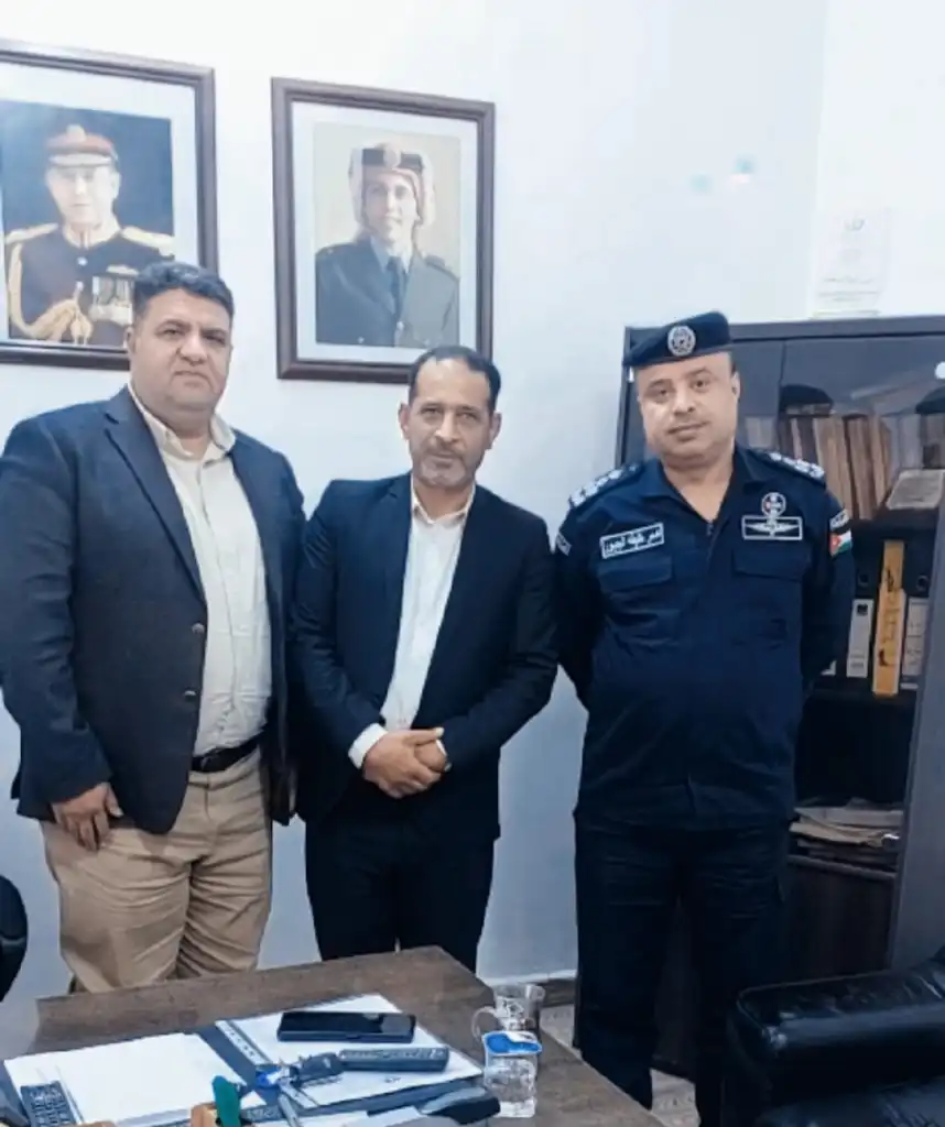 مدير شرطة الطفيلة  بضيافة مؤسسة المتقاعدين العسكريين