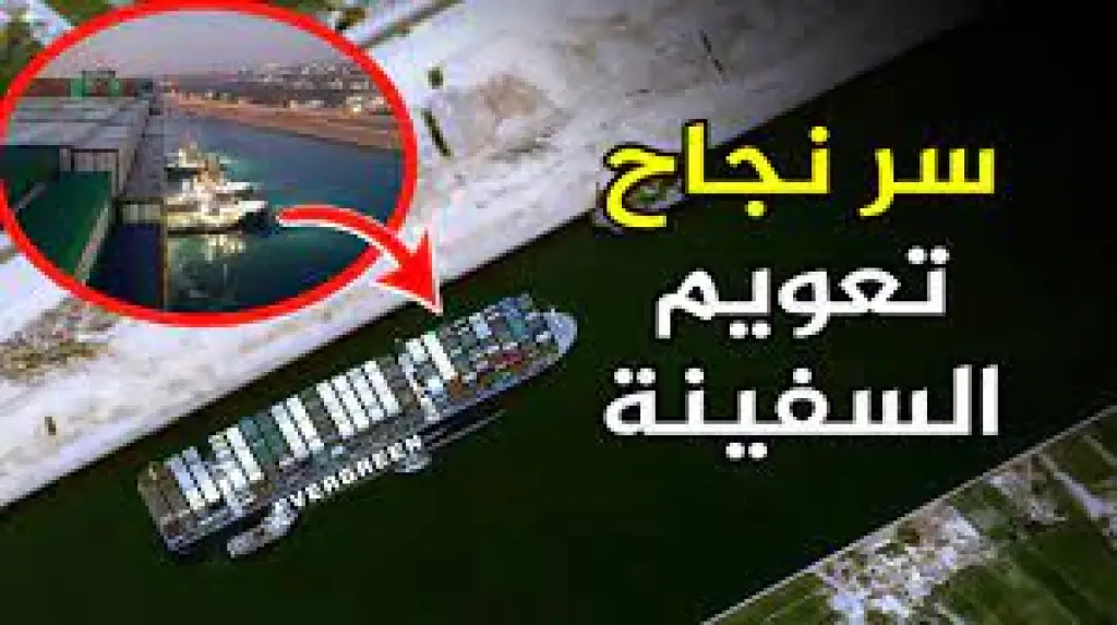 لحظة نجاح عملية تعويم سفينة إيفر جيفن الجانحة في قناة السويس فجر اليوم ووكيف حدث ذلك ؟؟