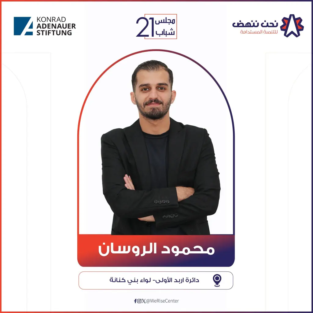 الناشط الشبابي  محمود الروسان يعلن ترشحه لانتخابات مجلس شباب 21