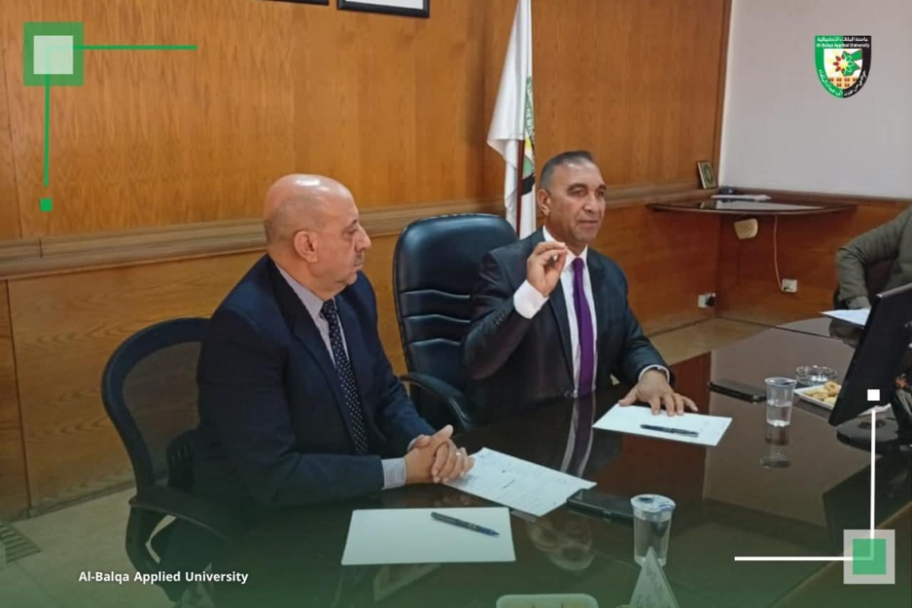 نائب رئيس جامعة البلقاء التطبيقية للشؤون الأكاديمية والتعليم التقني يزور كلية الهندسة التكنولوجية
