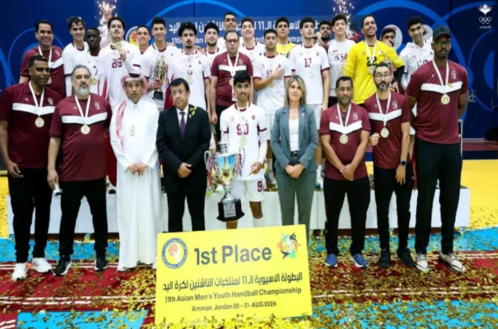 المنتخب القطري يتوج بلقب البطولة الآسيوية للناشئين لكرة اليد