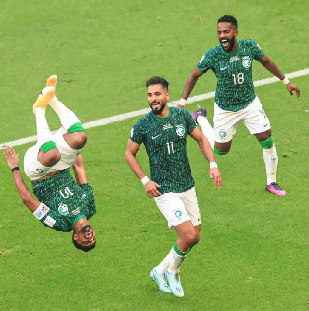 فوز السعودية على الأرجنتين 2/1