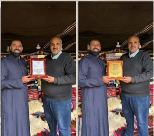 نقابة العاملين في النقل الجوي وبلدية مادبا تُكرّمان الدكتور جميل الوخيان لجهوده في صون ونشر التراث الأردني بالولايات المتحدة