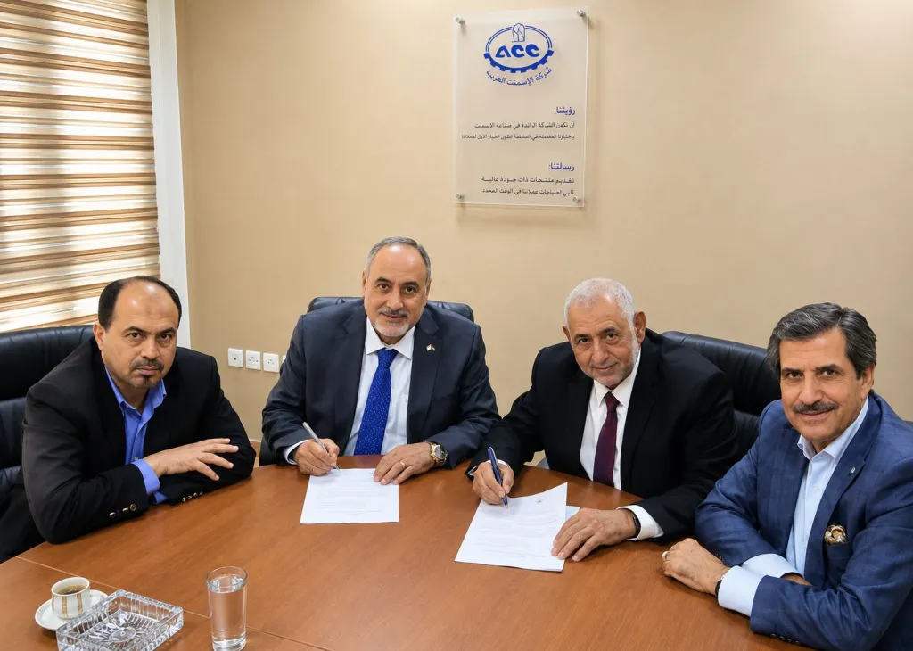نقابة المناجم والتعدين والإسمنت توقع عقد عمل جماعياً مع شركة الإسمنت العربية
