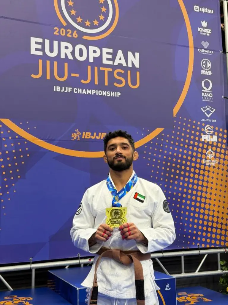 سلطان جبر يحصد برونزية بطولة أوروبا للجوجيتسو 2026