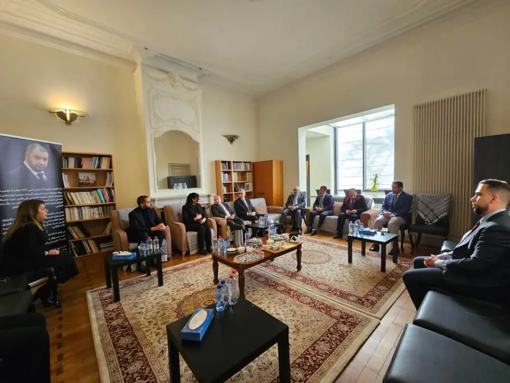 سفارة فلسطين لدى بلجيكا ولوكسمبورغ والاتحاد الأوروبي تستقبل المعزين بوفاة السفير وليد الشكعة