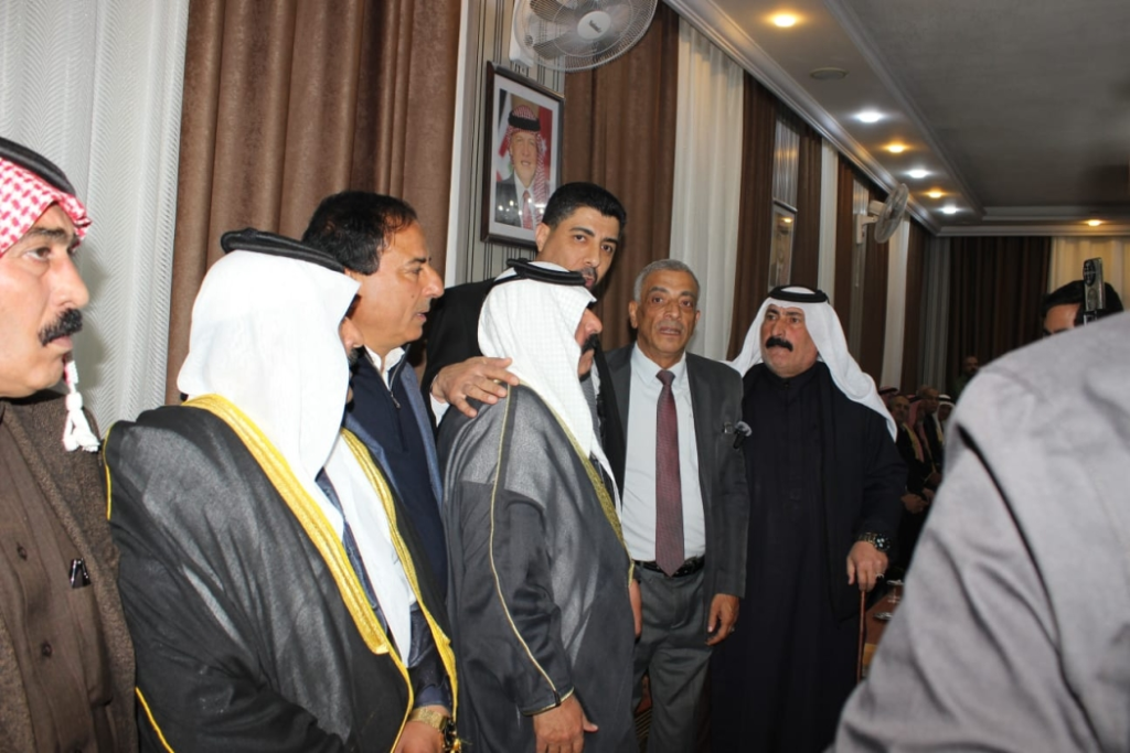 صلح عشائري بين الدعجة / عشيرة الهملان وبني قيس /عشيرة الظهراوي ، بجهود العجارمه والدوايمه والخريشا والفايز.