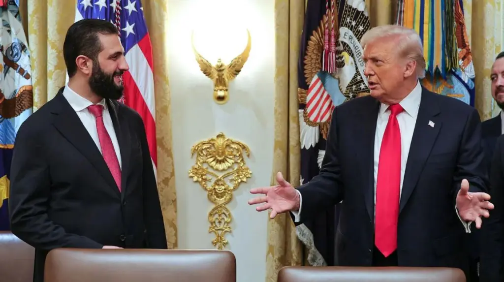 الشرع: اقترحت على ترامب منح نيوجيرسي لإسرائيل بدلاً من الجولان
