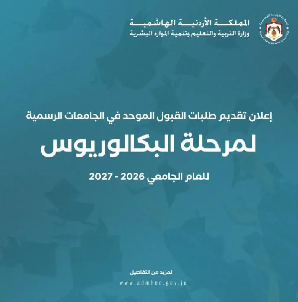 القبول الموحد: بدء تقديم طلبات الالتحاق بالجامعات الرسمية