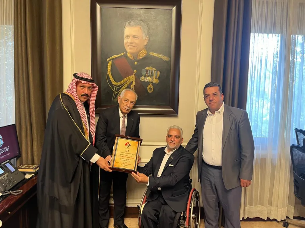 العيسوي يستقبل ممثلين عن نادي أجيال الغد الرياضي لذوي الإعاقة في محافظة المفرق