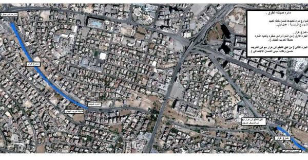 الأمانة: أعمال قشط و تعبيد ليلية في شارع عرار
