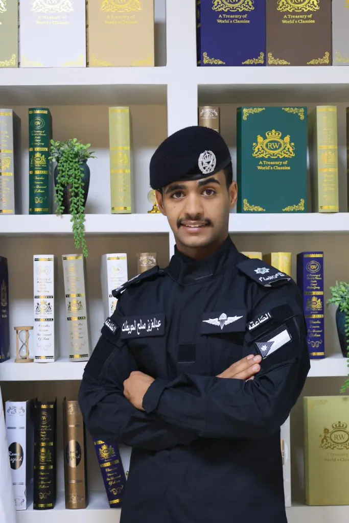 الملازم  عبد العزيز صالح السلامات تخرجه من جامعة مؤته ..مبارك