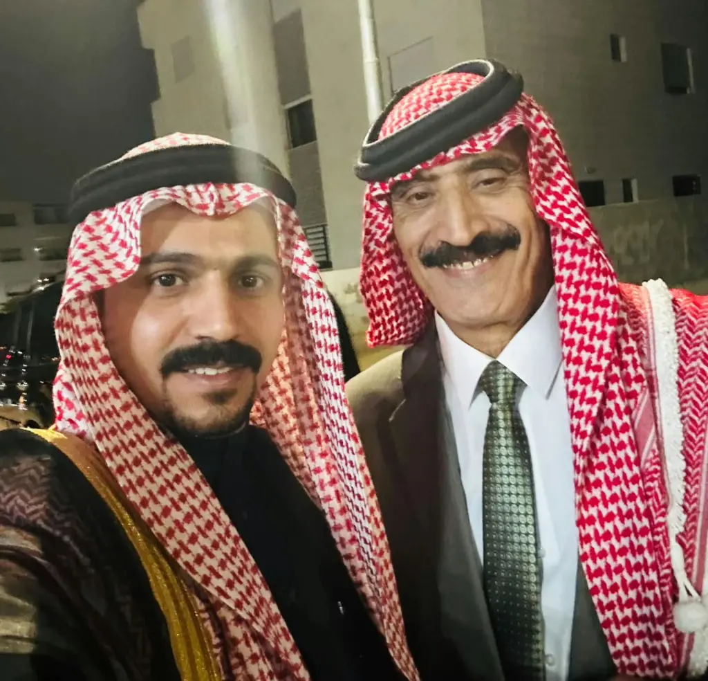 الشيخ أمجد ندى الشرعة يهنئ الباشا غازي السرحان بالثقة الملكية السامية