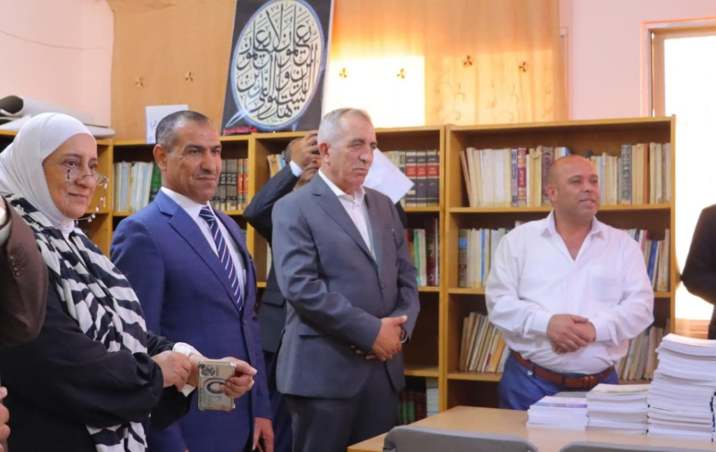 وزير الثقافة يزور مدرسة الشهيد معاذ الكساسبة الثانوية للبنين