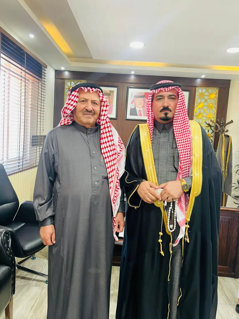 الشيخ  سالم زعل  الزوايدة  يلتقي  مستشار جلالة الملك لشؤون العشائر كنيعان البلوي