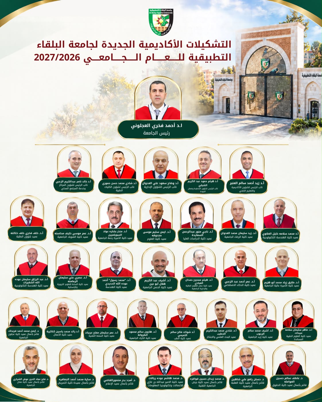 مجلس أمناء جامعة البلقاء التطبيقية يعقد أول اجتماعاته