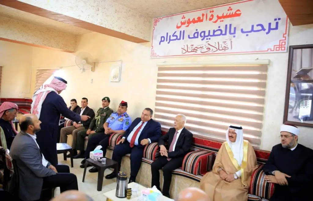 مندوبا عن الملك وولي العهد.. العيسوي عشيرتي الحسبان والعبادلة